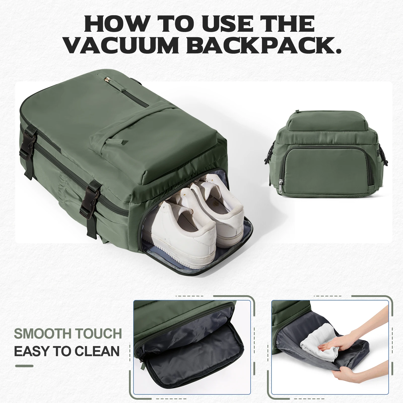 اليد الأمتعة Ryanair 40x30x20 wizz الهواء المقصورة حقيبة الرجال الهواء فراغ ضغط على ظهره محمول على ظهره ، فراغ صندوق تخزين ملابس حقيبة