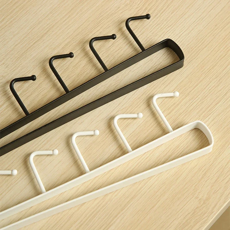 3PCS Long Row of Hooks Behind Door Bag Hanger Ins Dormitory Storage Hanger Wall Storage Rack Hat Storage Artifacts Organization