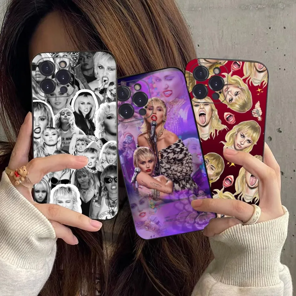 Miley Cyrus Phone Case For IPhone 16 15 8 7 6 6S Plus X SE XR XS 14 11 12 13 Mini Pro Max Mobile Case