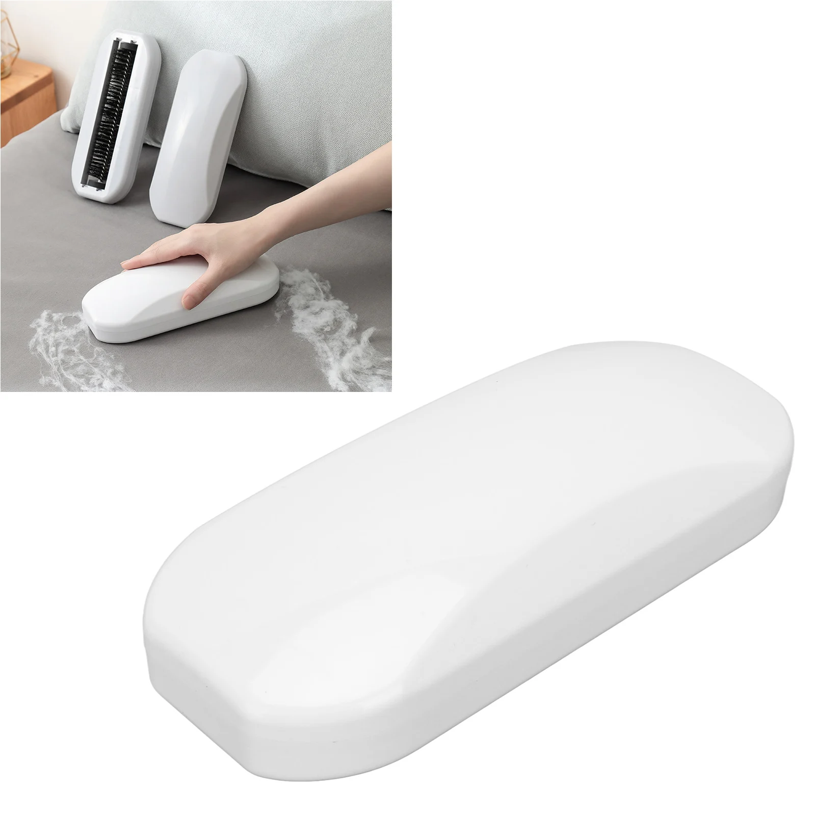 Barredora de migas de mano reutilizable, recolector de restos de pelo suave para el hogar, para mesa, sábana, ropa, sofá, alfombra, recolector de restos