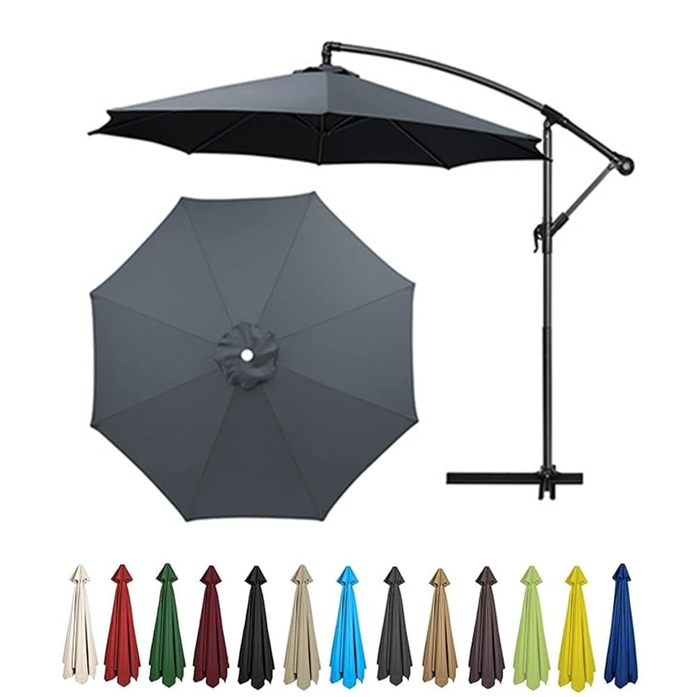 Parasol Replaceable Parasol Top Cloth Garden Patio Canopy Umbrella Cover Waterproof Sunshade 2/3m For 6 Ribs/8 Ribs