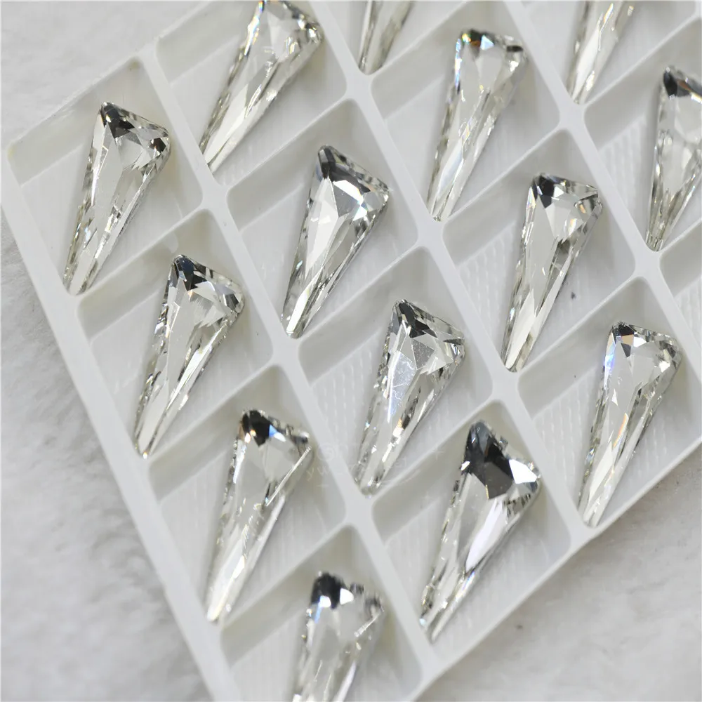 tower shape11mmx22mm Craft Gems crystal Rhinestone Strass pointback dress Rhineston decoration glue on glues