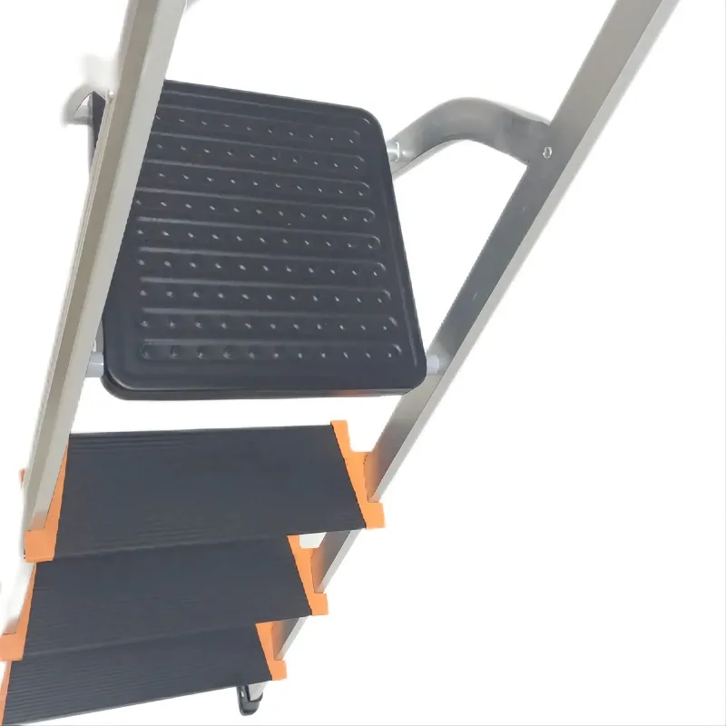 Escalera del hogar del paso del acero de la escalera del nuevo tipo de la aleación de aluminio de la fábrica de China con la pasamanos en espiga del Dooor