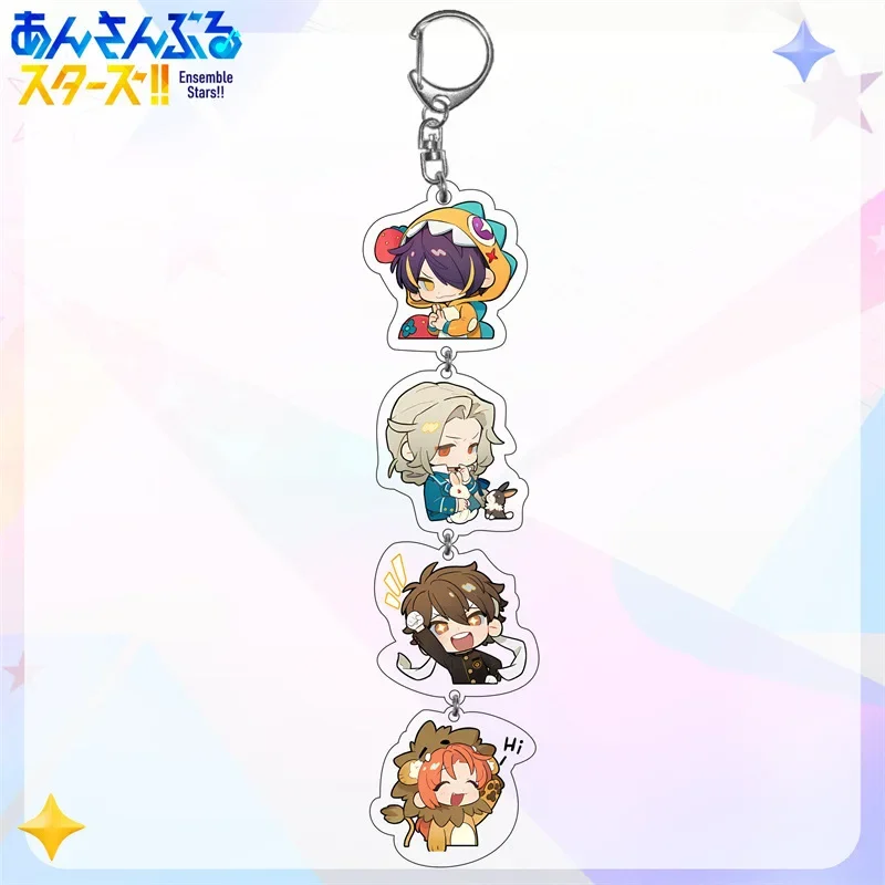 Ensemble Stars Anime Figure Keychain, Sakuma Rei, Sakuma Ritsu Cosplay, Acrylic Key EquiJewelry Accessory, Fan Gifts