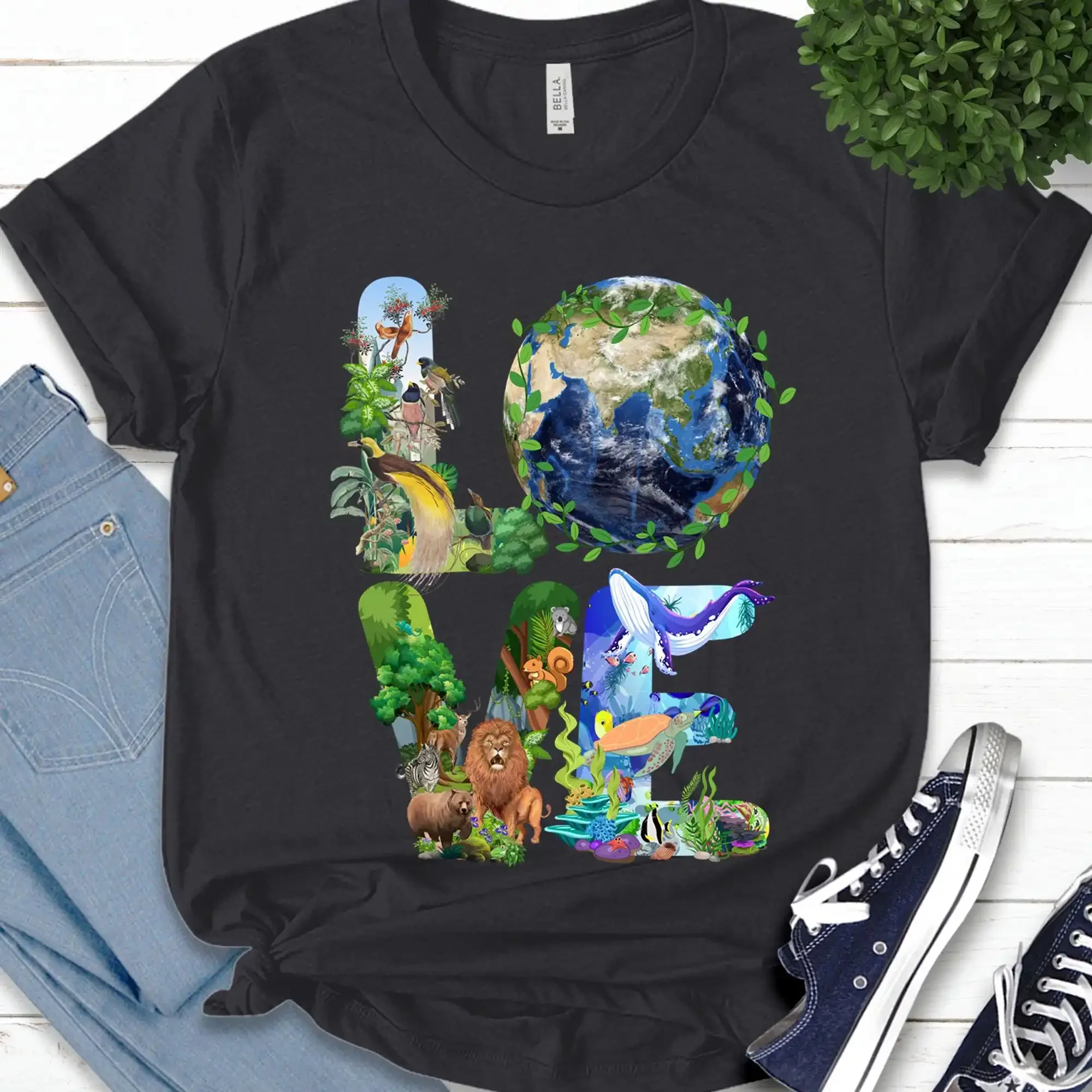 Love My PLaneT T Shirt Earth Day Nature Lover Make Everyday Environmental Awareness K 09022318