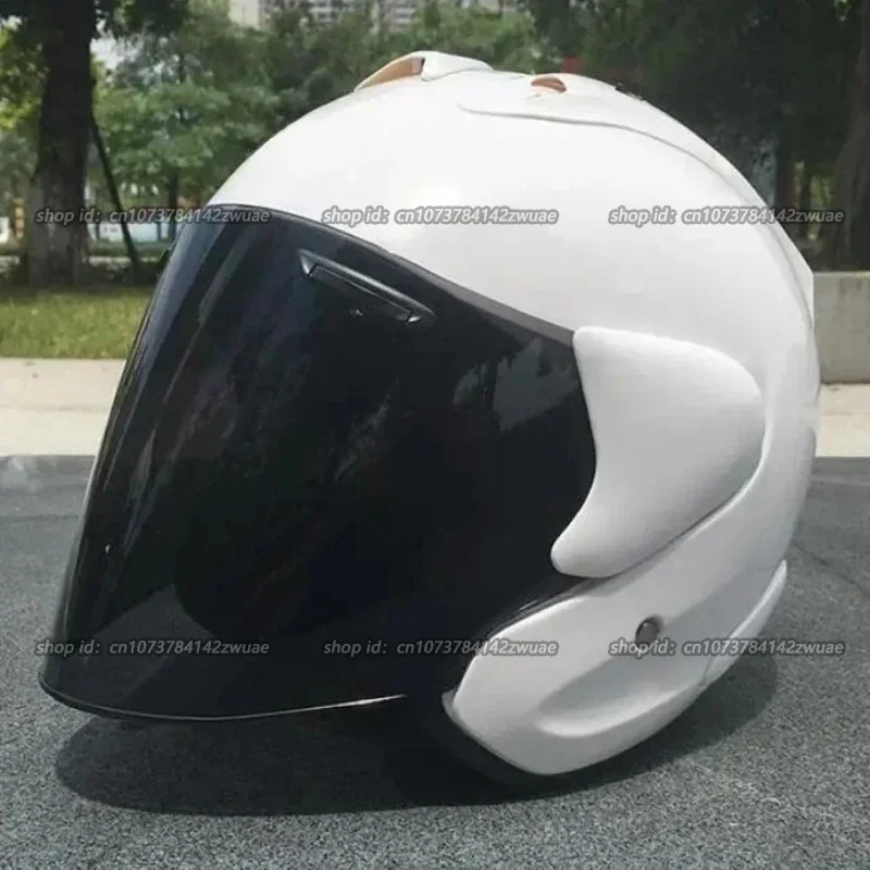 Ram3 Bright White Half Helmet Men and Women Motorcycle Off-Road Summer Helmet Downhill Racing Mountain Cross Casco Capacete