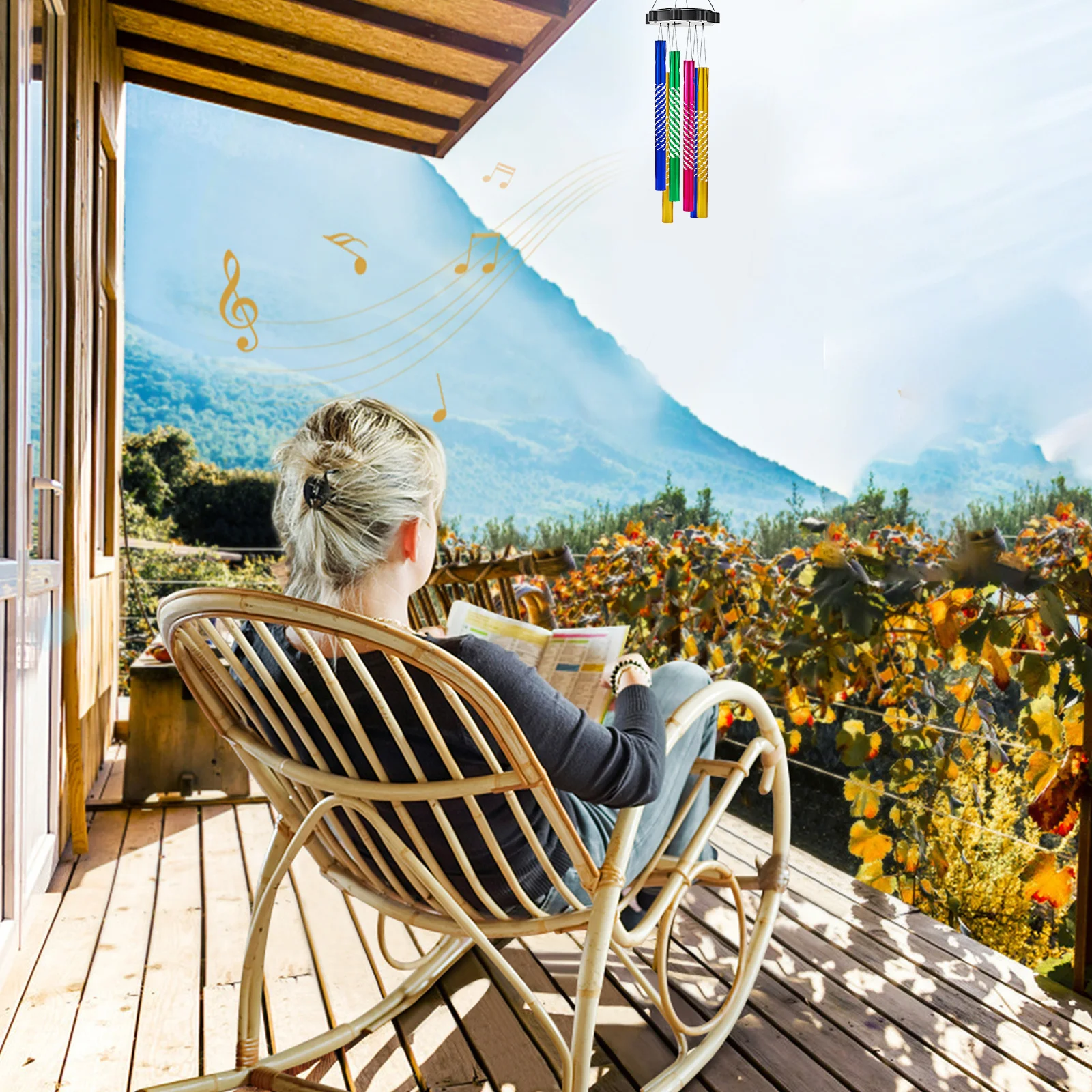 

50Pcs Metal Aluminum Wind Chime Tubes Pre-Drilled for Easy Hanging DIY Outdoor Garden Decoration Supplies Wind Chime Tubes