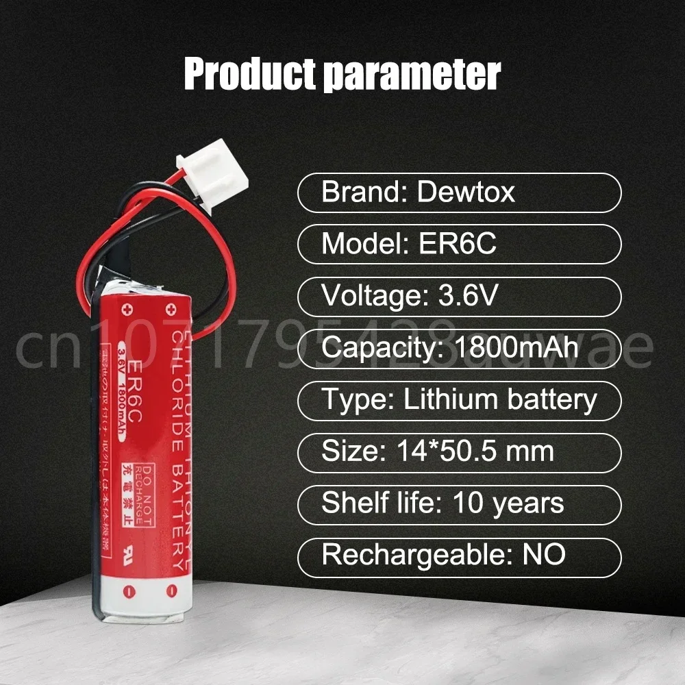 100% 정품 리튬 배터리, 플러그 포함 ER6C AA, F2-40BL FX2N-48MT, 3.6V, 1800mAh, 5 개