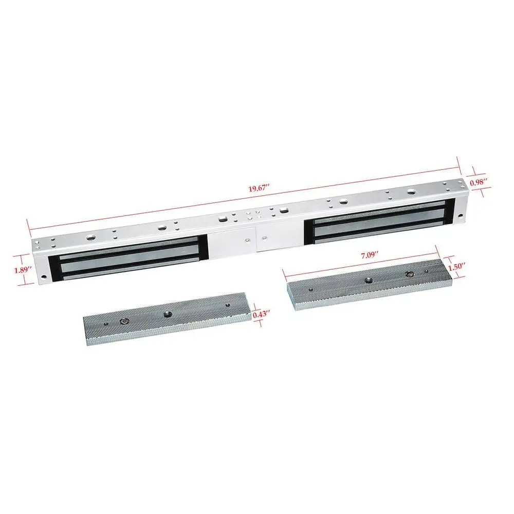 Dual Door Magnetic Lock 600lbs Stainless Steel Access Control System Security Solution