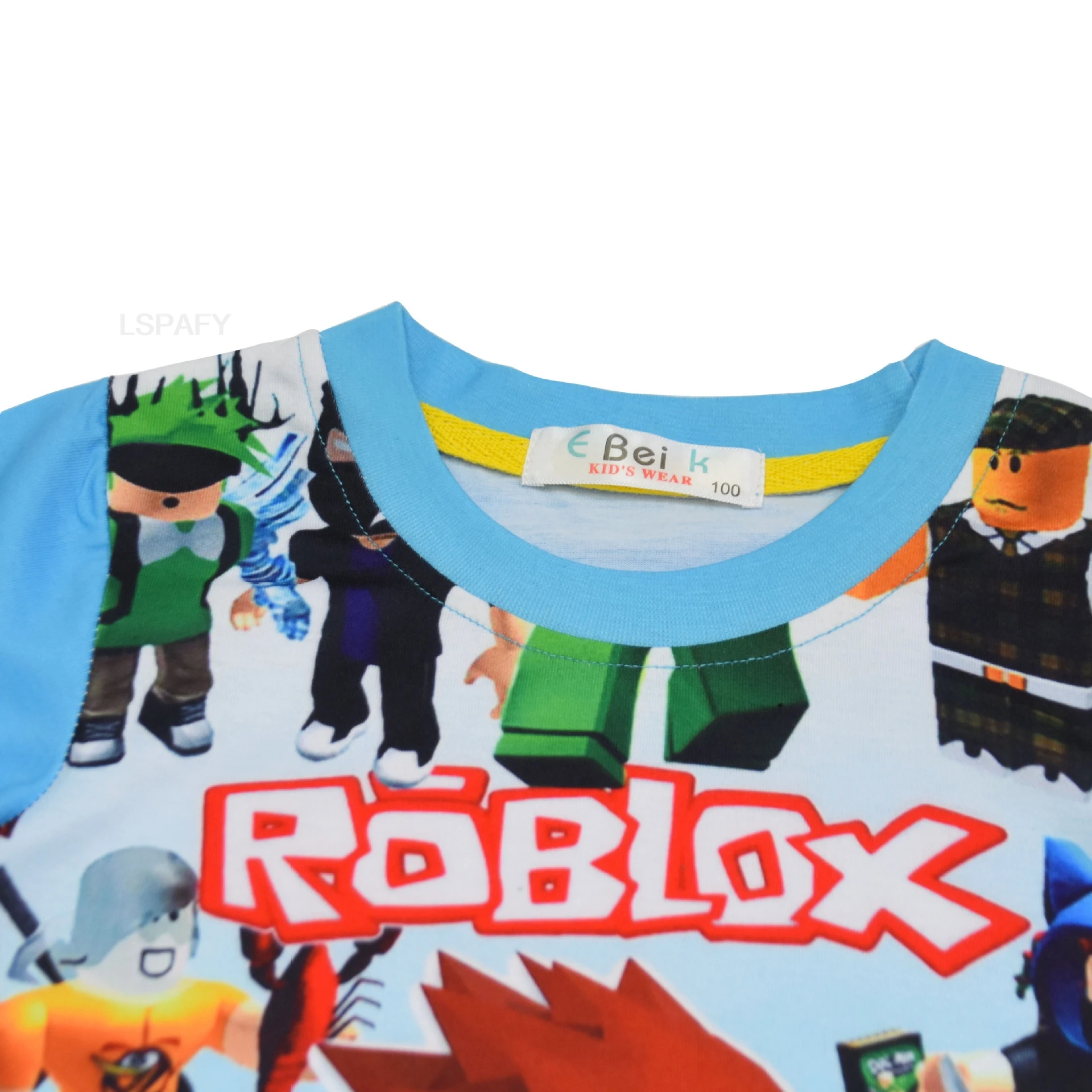 ملابس Game Roblox للأطفال المتوسطة والكبيرة ملابس منزلية بأكمام طويلة مكونة من قطعتين هدية عيد ميلاد للفتيات والأطفال والأولاد #4