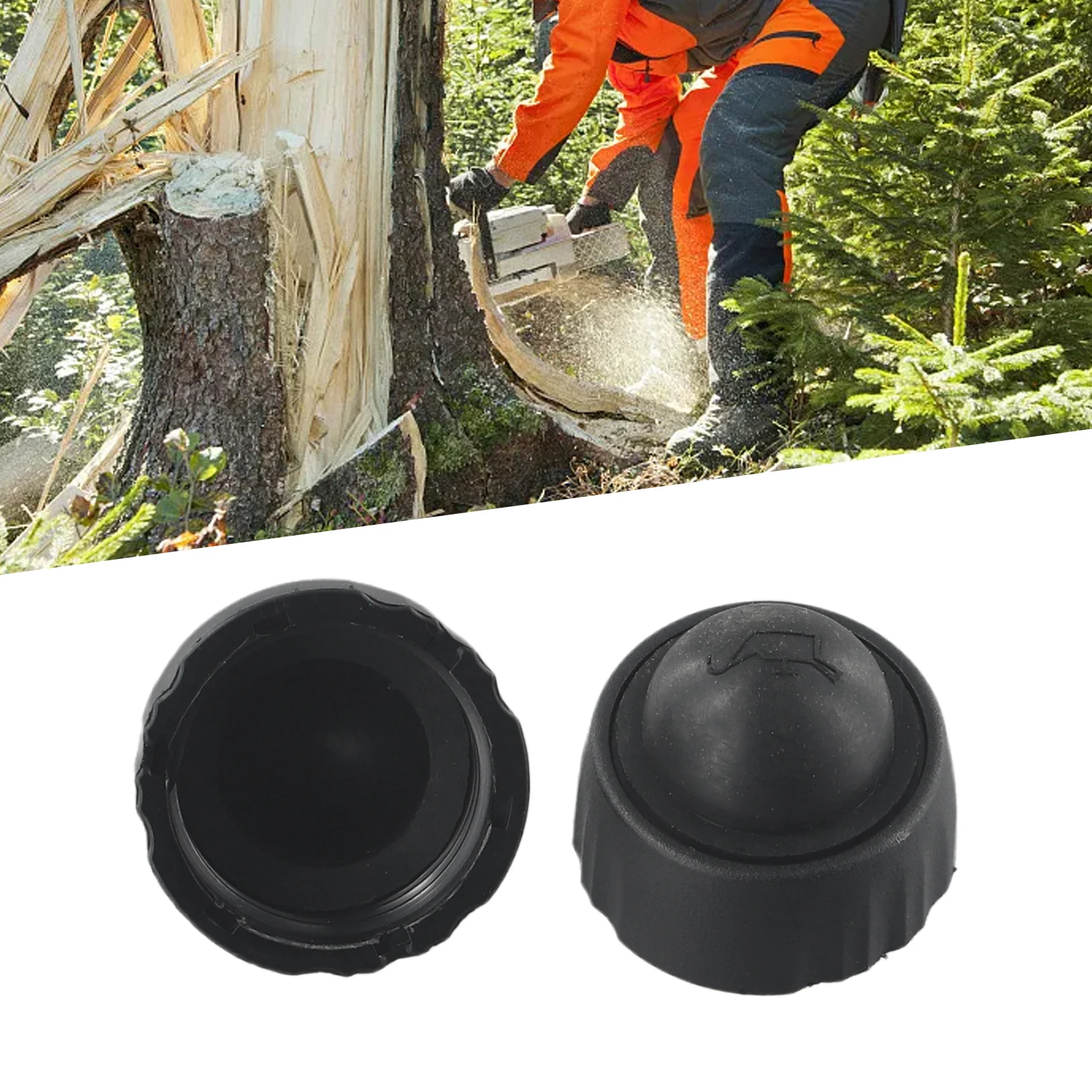 2pcs Oil Tank Cap Plastic Chainsaw Parts For Ryobi-Chainsaw Oil Tank Covers Outdoor Power Equipment Accessories For CS1800 P540