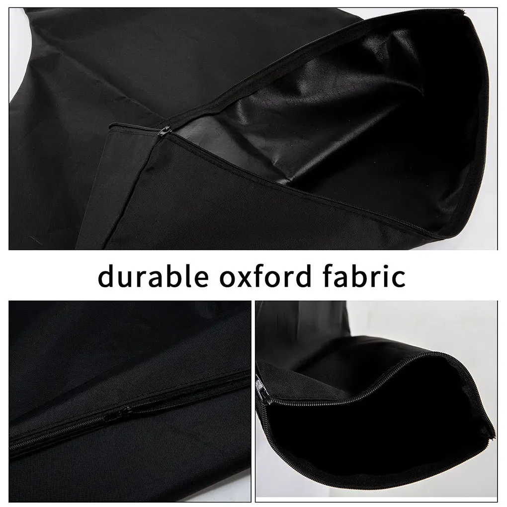 Black Durable Zippered Vacuum Leaf Bag Smooth Operation For Efficient Leaf Storage Replacement Parts