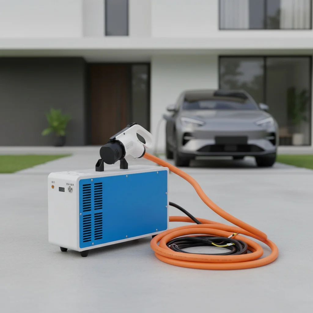 

Портативная быстрая зарядная станция постоянного тока для домашнего использования с кабелем 5 м, 7 кВт, 20 кВт, 30 кВт, 40 кВт, 60 кВт, подходит для электромобилей, 260-475 В