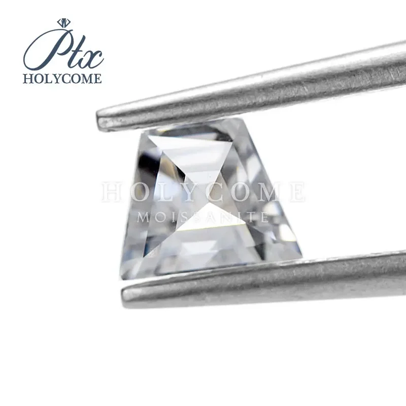 Boat Shape White D Color Moissanite Loose Gemstone VVS1 Trapezoid Cut For Ring Jewelry Pass Diamond Tester Side Stone Set Making