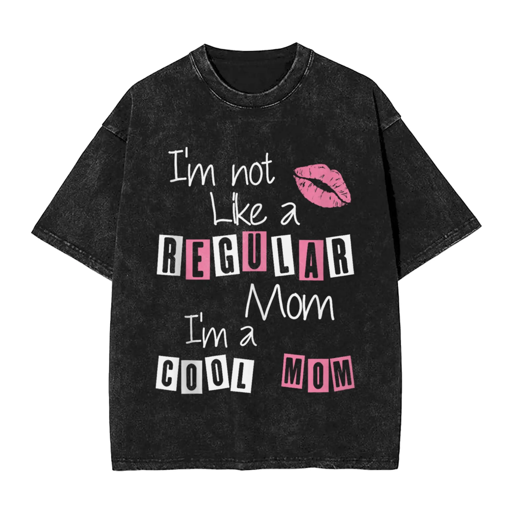

Men I'm Not Like A Regular Mom I'm A Cool-Mom Funny Mothers Day T-Shirts Summer Vintage T-Shirt O Neck Hip Hop Print Tshirt