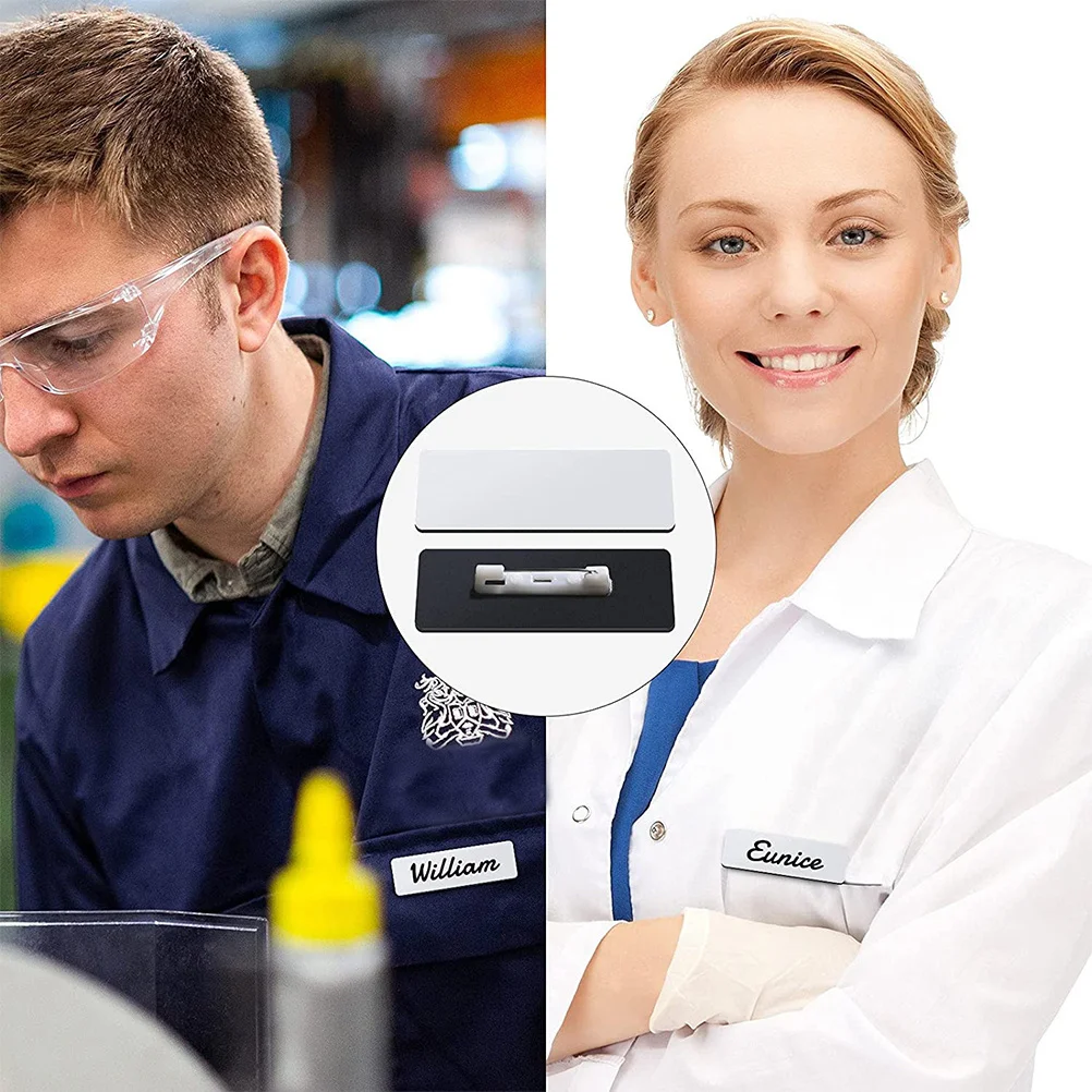 

16 шт., жесткий бейдж, пустые именные бирки для школ, офисов, отелей, ресторанов, рабочих персонала, портативная идентификационная этикетка