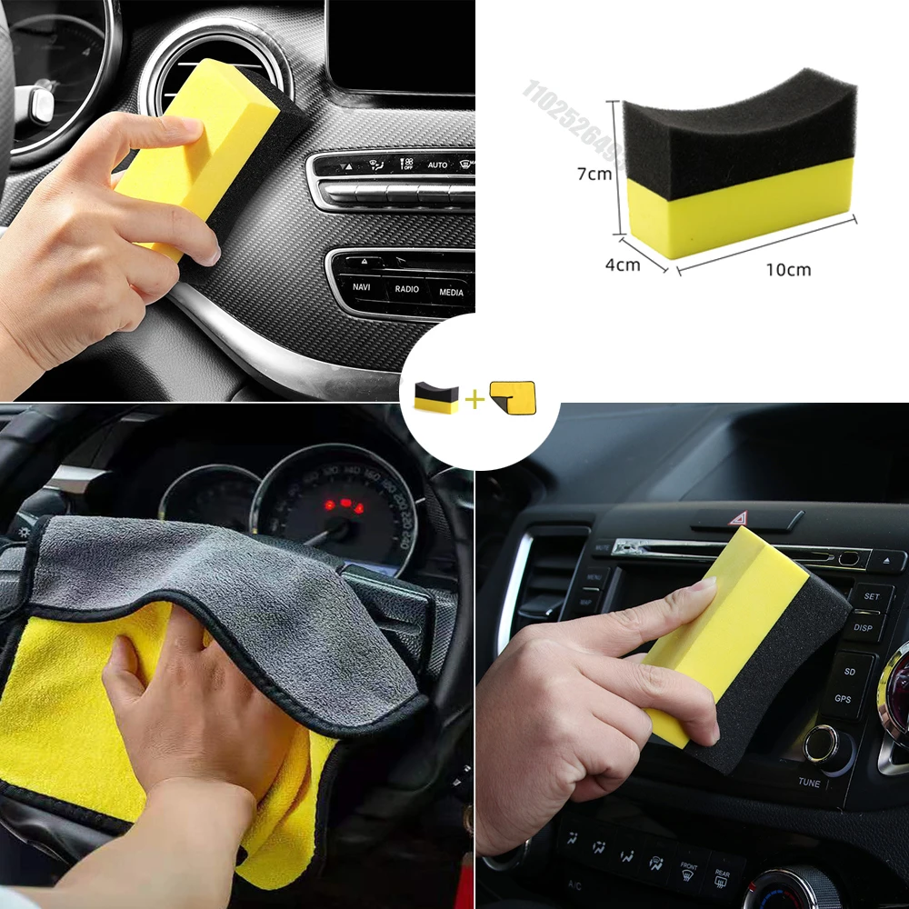 40/10/2Pcs Car Wheel Cleaning Sponge Tire Wash Wiper Water Suction Sponge Pad Wax Polishing Tyre Brushes Tool Car Wash Accessory