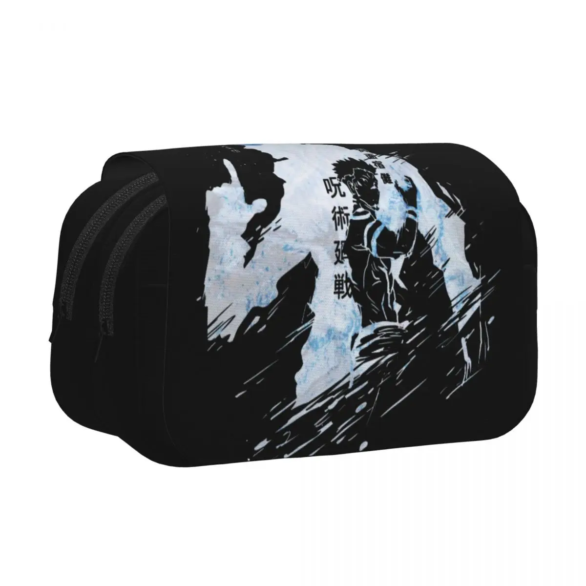 Double Clamshell Pen Case Jujutsus Kaisens Anime Pencilcases Pen for Girls Boys Bag School Supplies Gifts Stationery