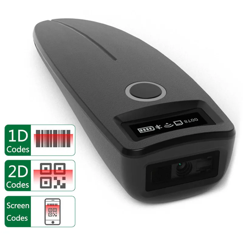 QR Code Reader Mini Barcode Scanner USB Wired/Bluetooth/ 2.4G Wireless 1D 2D Scanner PDF417 EAN13 Data Matrix Bar code Reader