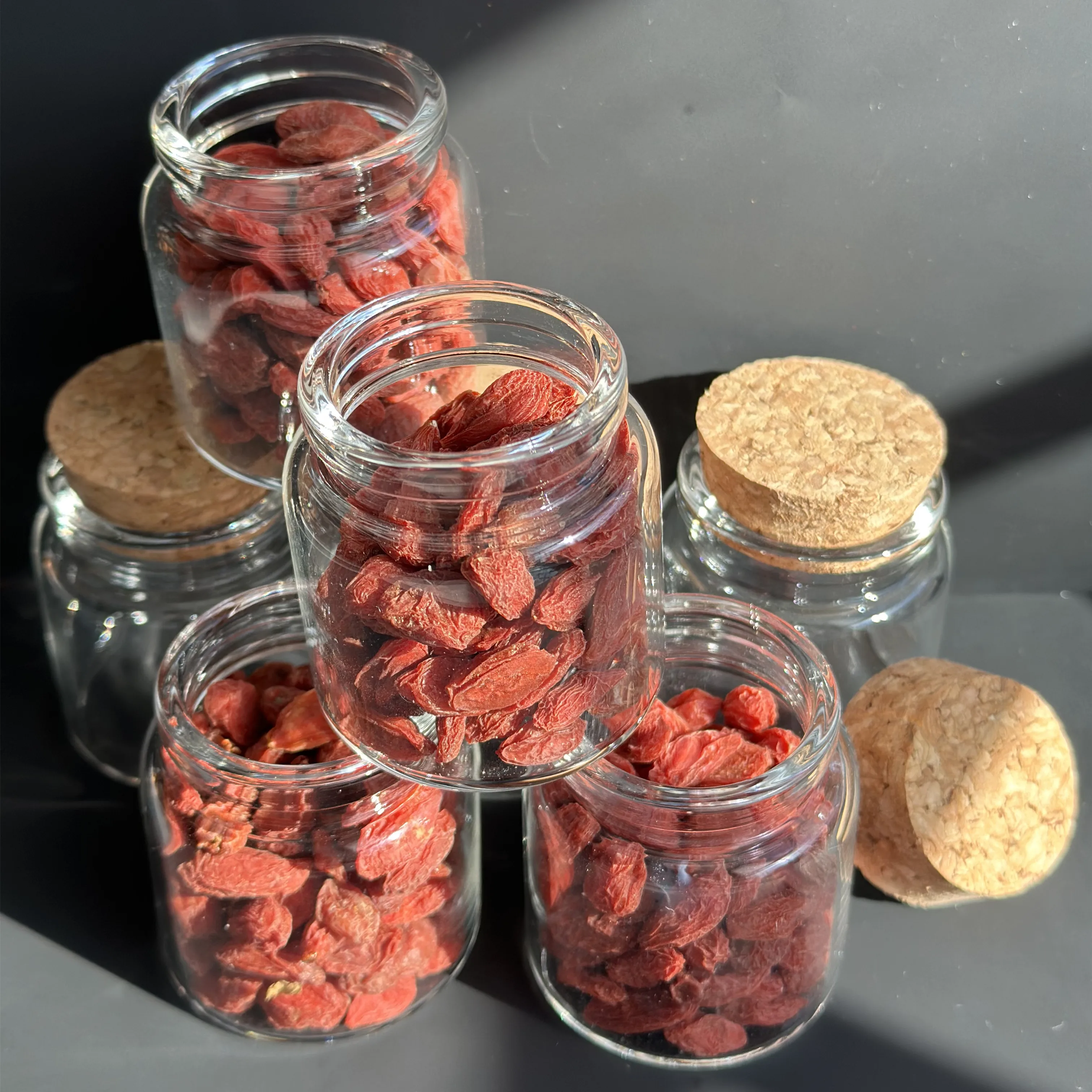 6/12/24 Pcs 50ml Borosilicate Glass Bottles Cork 47x50mm Small Seed kitchen Storage Glass Jars DIY Crafts Candy Decorative Vials