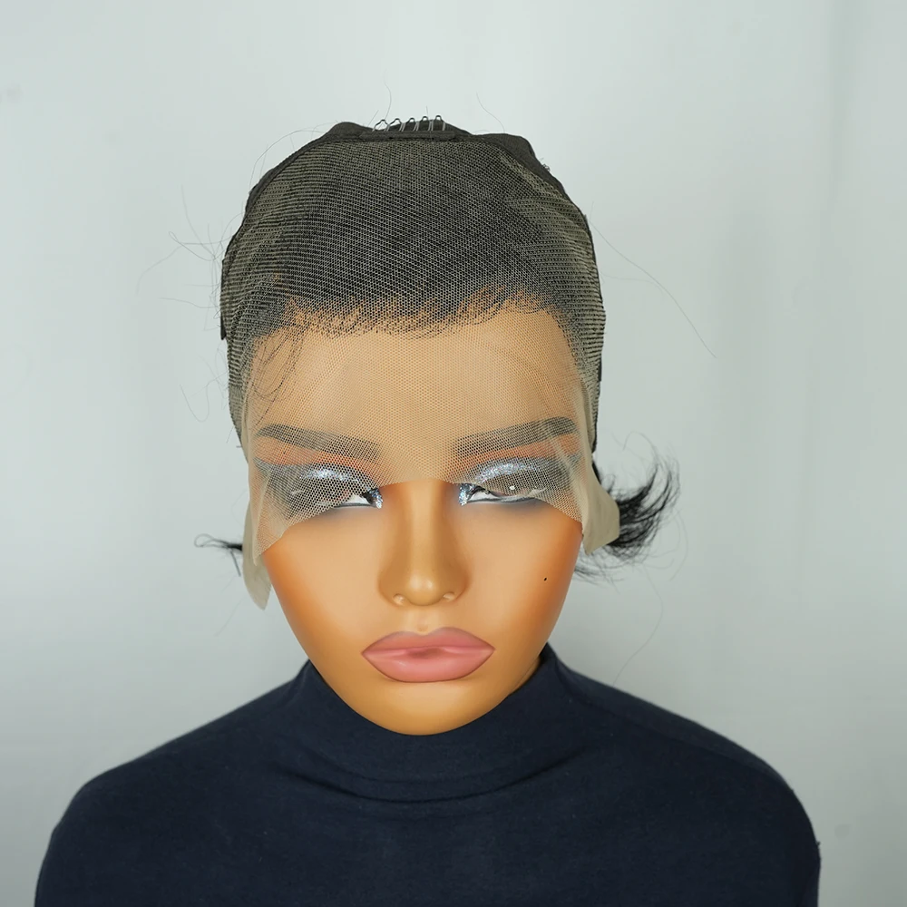 البرازيلي عابث قطع 13x4 الدانتيل الشفاف الجبهة الباروكات باروكة من شعر طبيعي للنساء قصيرة بوب شعر مستعار مستقيم الطبقات نمط