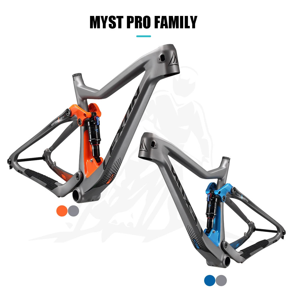 LEXON MYS XC Cross Country Carbon MTB Frame Full Suspension 29er 148MM Boost Frameset 15/17/19 Xfusion Bicycle Parts