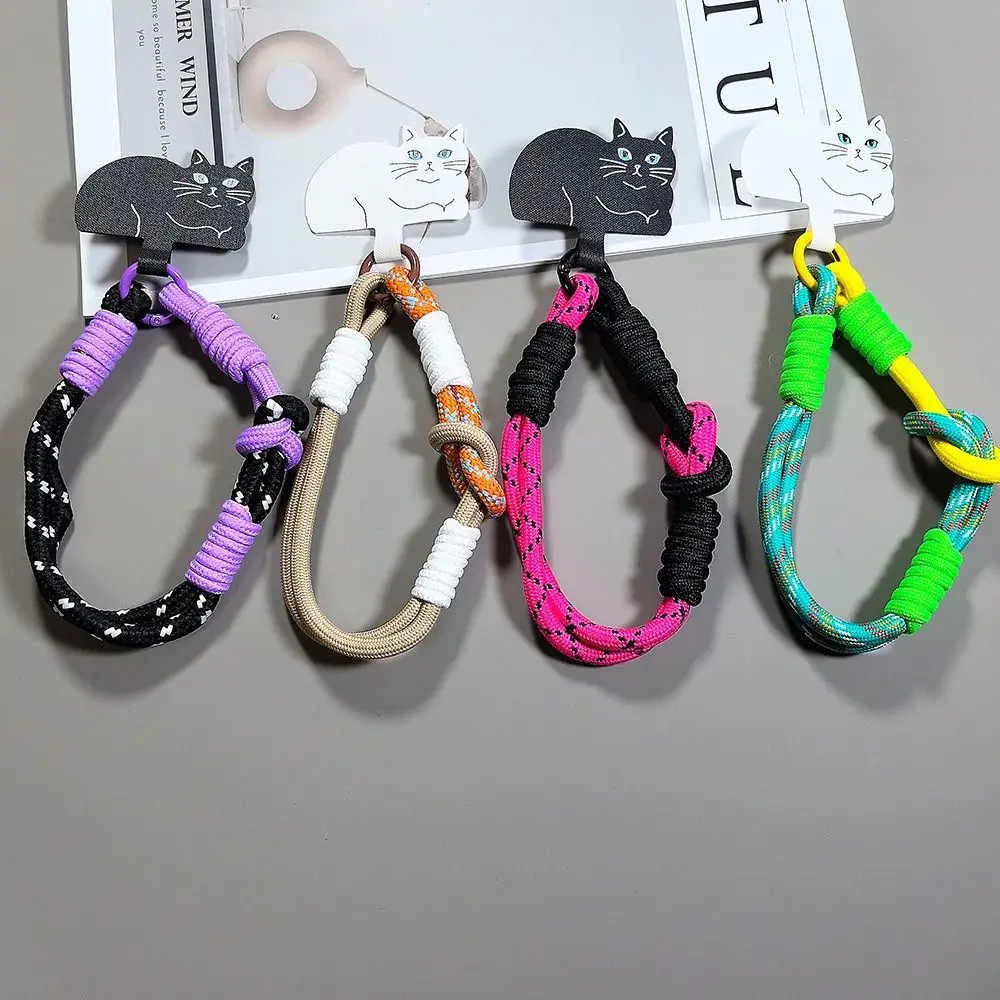 

Portable Cartoon Cat Mobile Phone Lanyard 2-in-1 Dopamine Anti-lost Rope Universal Simple Phone Wrist Straps
