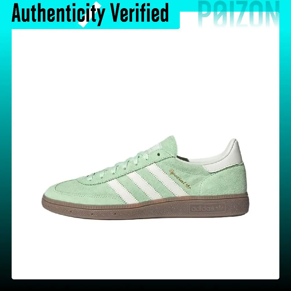 Adidas Originals HANDBALL SPEZIAL Classic And Versatile Low top Skateboard Shoes Unisex Green White KI5932