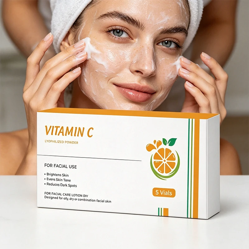 New GPLab Vitamin C Lyophilized Powder 5 Vials DIY Facial Care Brightening & Even Tone Skin Care