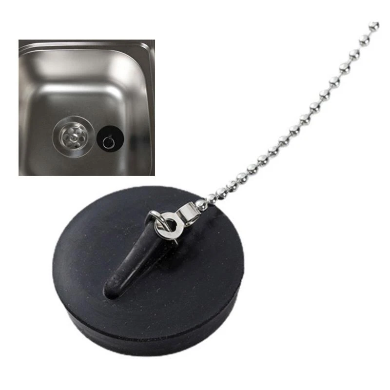 97qc wastafel pembuangan pembuangan drain drain tahan lama dengan stopper berdiameter 40mm cocok untuk dapur dan wastafel kamar