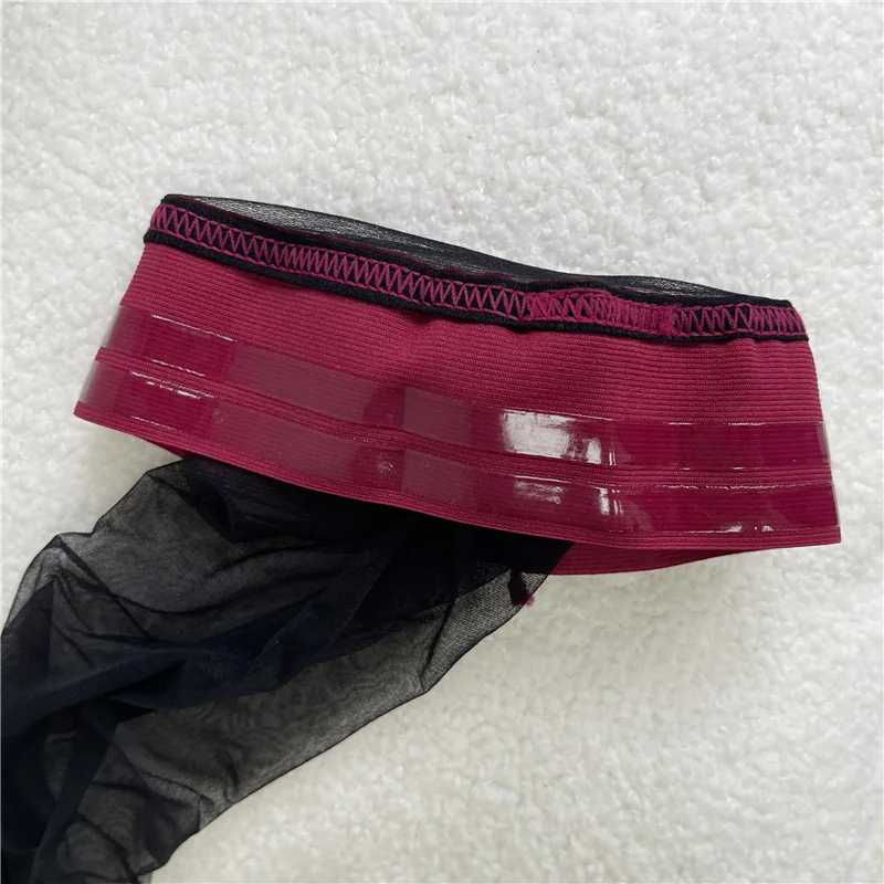 Neue sexy Overknee-Strümpfe, Gothic-Spitze, transparente, oberschenkelhohe Strümpfe, Damen-Punk-JK-Strümpfe aus dünner Seide, einfarbig, 1/4 Stück – Detail 2