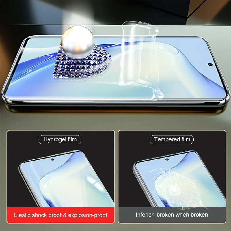 واقي شاشة لهاتف فيفو v27 برو ، فيلم هيدروجيل ، منحني ، ناعم ، 999d ، v27e ، 27pro ، v27pro ، v2230 ، 3 قطعة