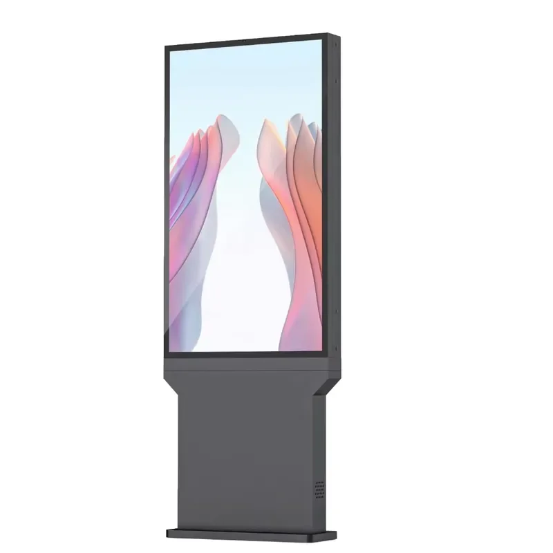 Outdoor Floor Standing Digital Signage Customized Logo IP65 Waterproof SDK Enabled 55
