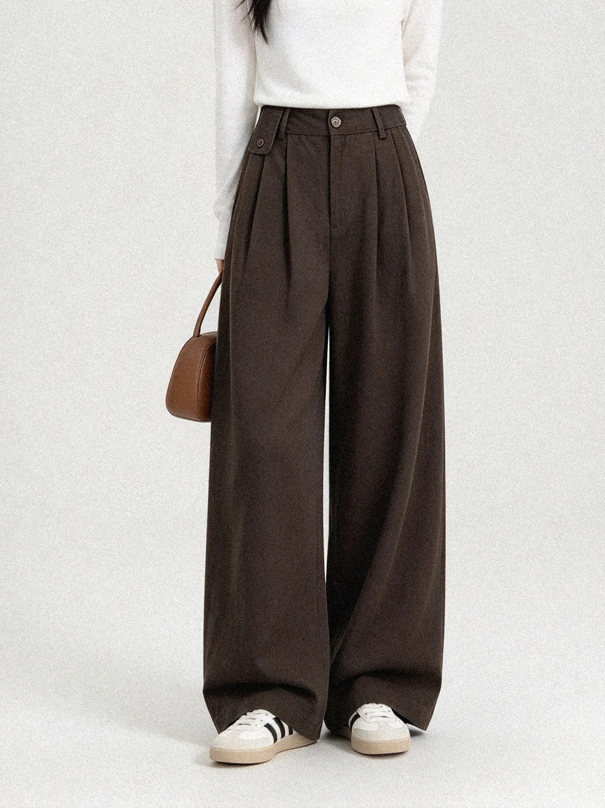Low Waist Wide Leg Pants Women's Casual Style Loose Fit Commute Friendly Comfortable Loose Pants Autumn Season Fashion