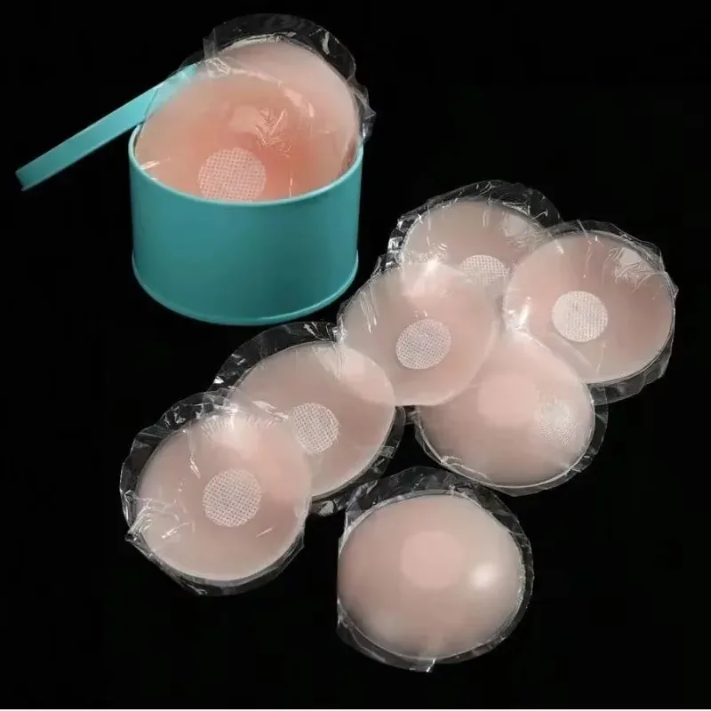 2/4/6/8/10-Piece Reusable Silicone Nipple Covers, Invisible Self-Adhesive Breast Pads for No-Show and Anti-Protrusion