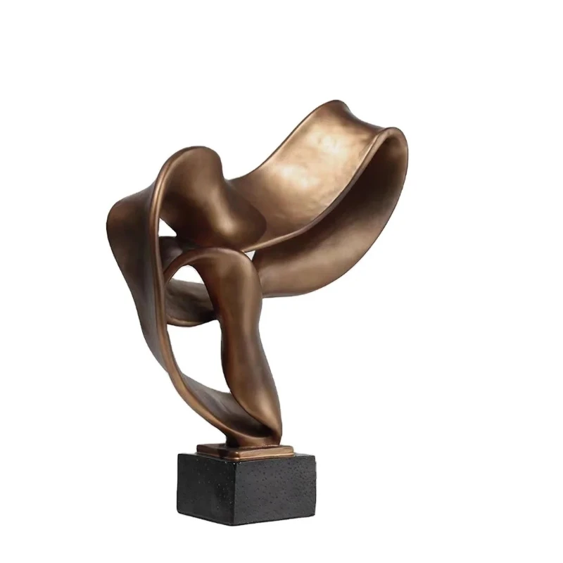 

Home decoration modern light luxury living room decoration ornament resin statue crystal ball abstract model