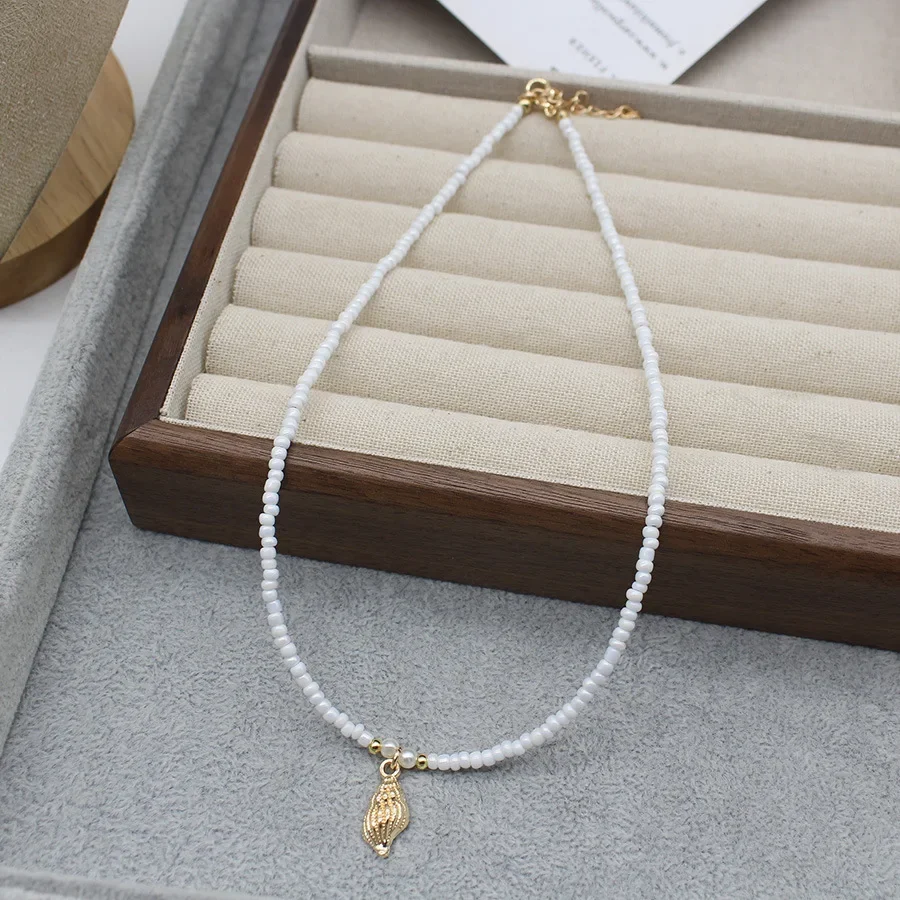 Romantic Starfish Turtle Beaded Short Neck Necklace for Summer Holiday Women Girls Boho Choker Chain Beach Jewelry Accessories