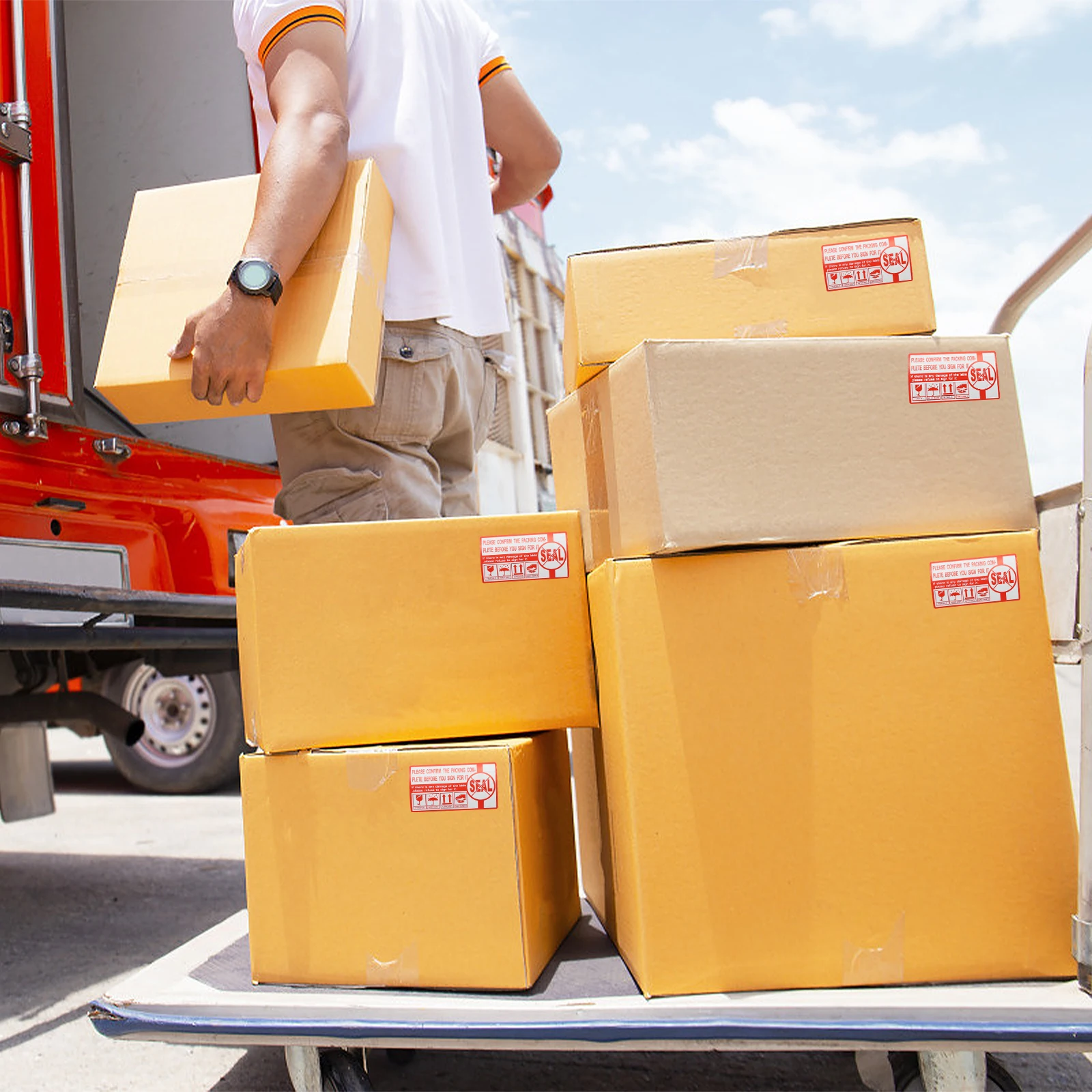 

Fragile Warning H Stickers Copper Plate Shipping Packing Labels for Cartons Drums Pallets Easy Notice Box Labels