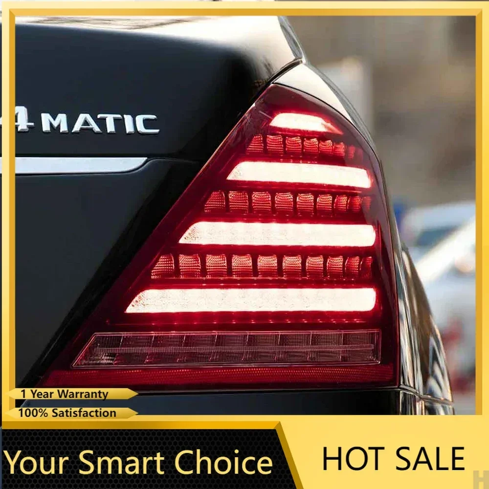 

Модифицированные автоматические задние фонари в сборе для Benz S-Class S300 S350 S400 S500 S600 W221 2006-2013, светодиодные динамические автомобильные задние фонари, аксессуары