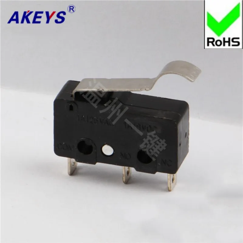 10PCS MS-015 High-quality Microsoft Mouse Switch Rectangular Micro-switch Mouse Keyboard Micro-tripod Bending Handle