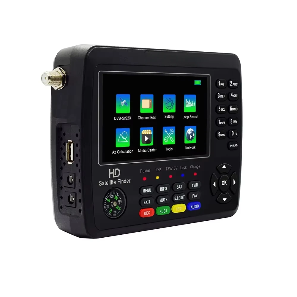 DVB-S2 H.265 V10 Finder Max + AHD satellite finder