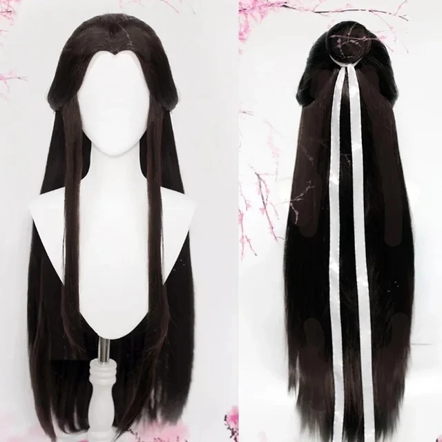 Xie Lian Cosplay Pruik Zwart Haar Tian Guan Ci Fu Hanfu Pruiken Mannen Halloween Pro Anime Heaven Official Zegen