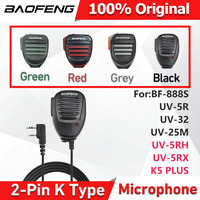 Baofeng  Microphone Speaker For Baofeng 888S 5R UV82 5RH quansheng UVK5 UVK6 Two Way Radio Handheld Speaker Walkie Talkie