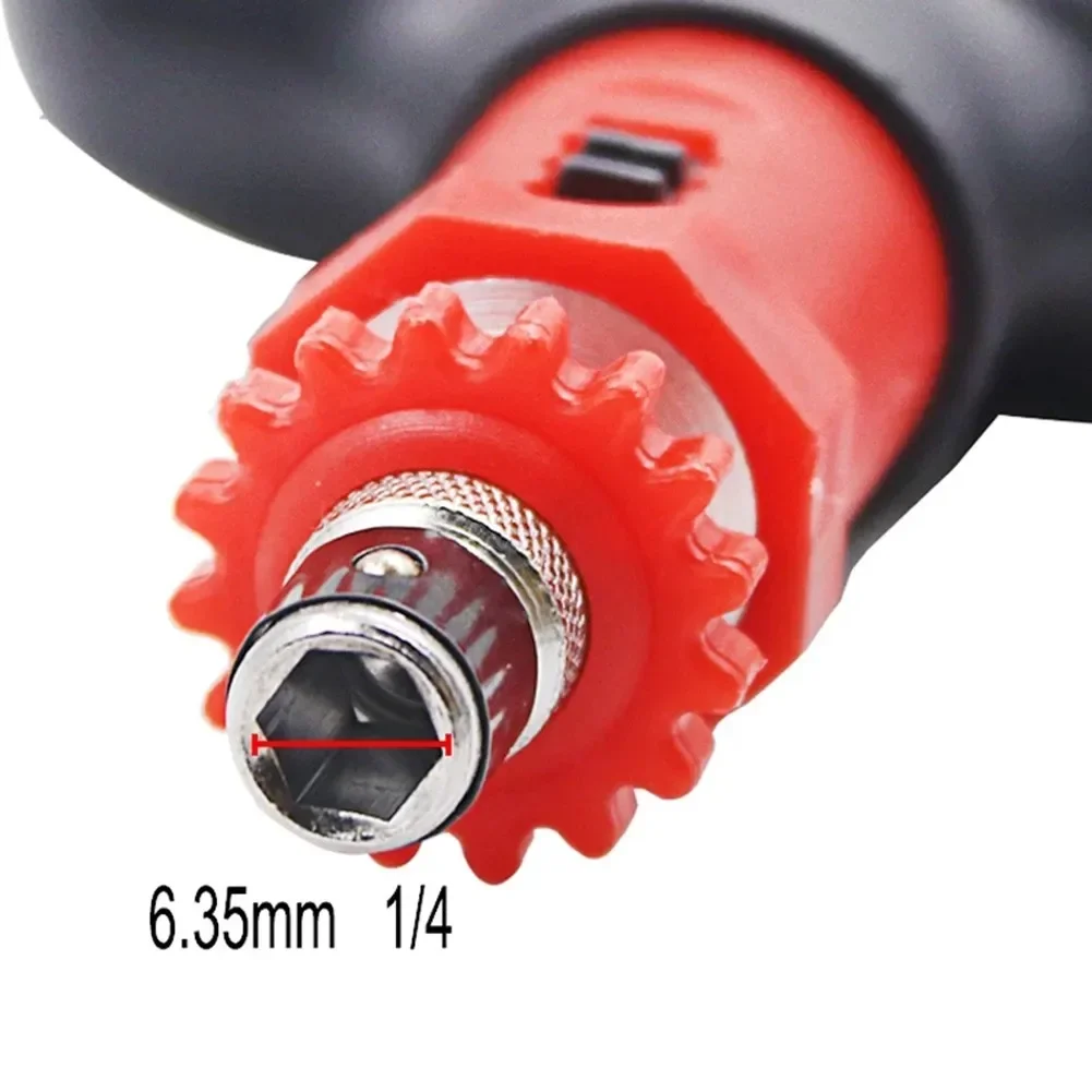 Manual T-type Ratchet Screwdriver Quick Bolt Driver Batch 1/4 Inch Hex Ratchet Bit Handle Adjustable Forward Reverse Hand Tools