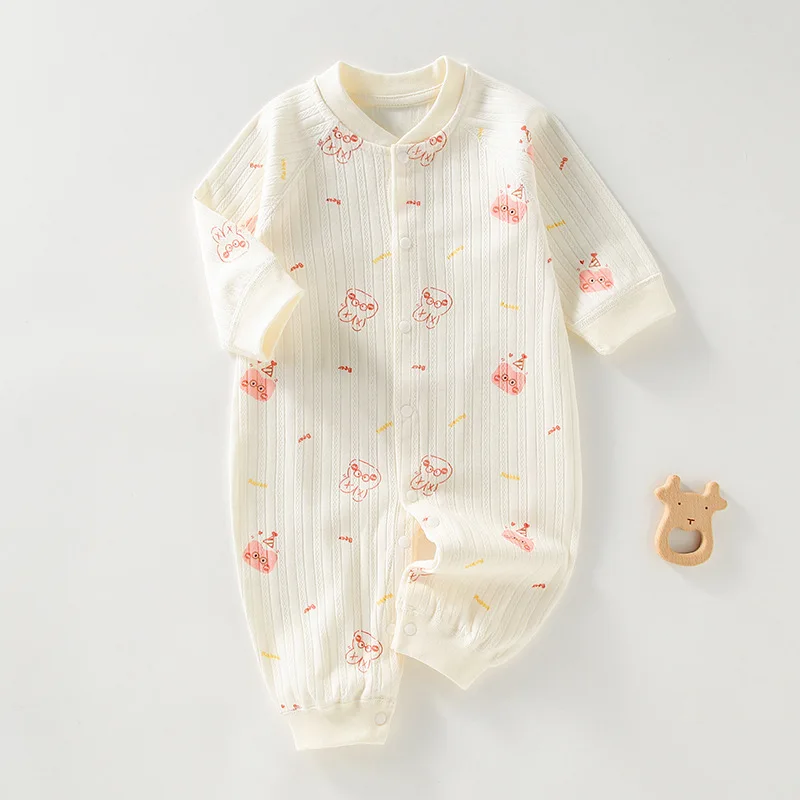 Herfst baby rompertjes voor meisjes jongens lange mouw 100% katoenen babypakje en één stukken schattig ontwerp loungewear outfit