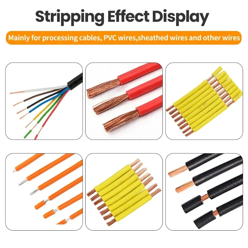 【New】Induction Wire Stripping  hine No blade adjustment needed 5-Layer Peeling for Coaxial Wire Sheathed Multi-core Wire Strip