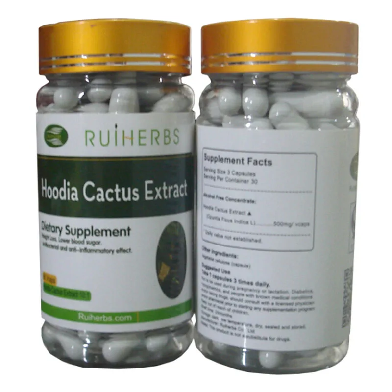 1Bottles- 90Counts, HOODIA GORDONII EXTRACT CACTUS 500mg Capsule