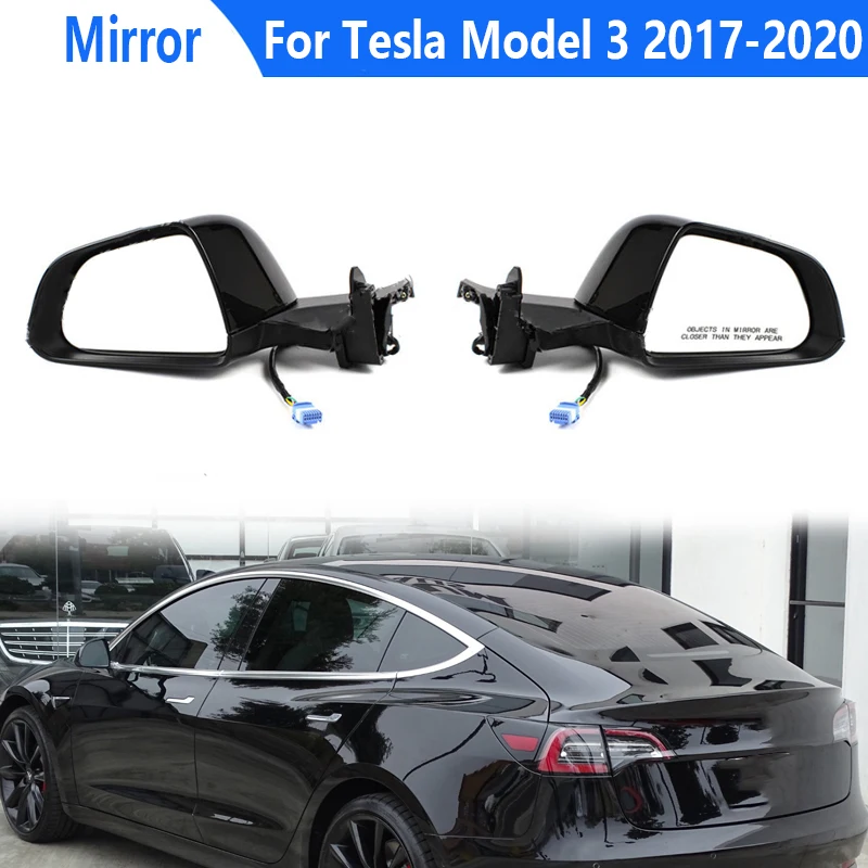 

For Tesla Model 3 2017-2020 Rear View Reversing Mirror Assembly Car Accessories Side Rearview Mirror 1592031-00-E 1592032-00-E