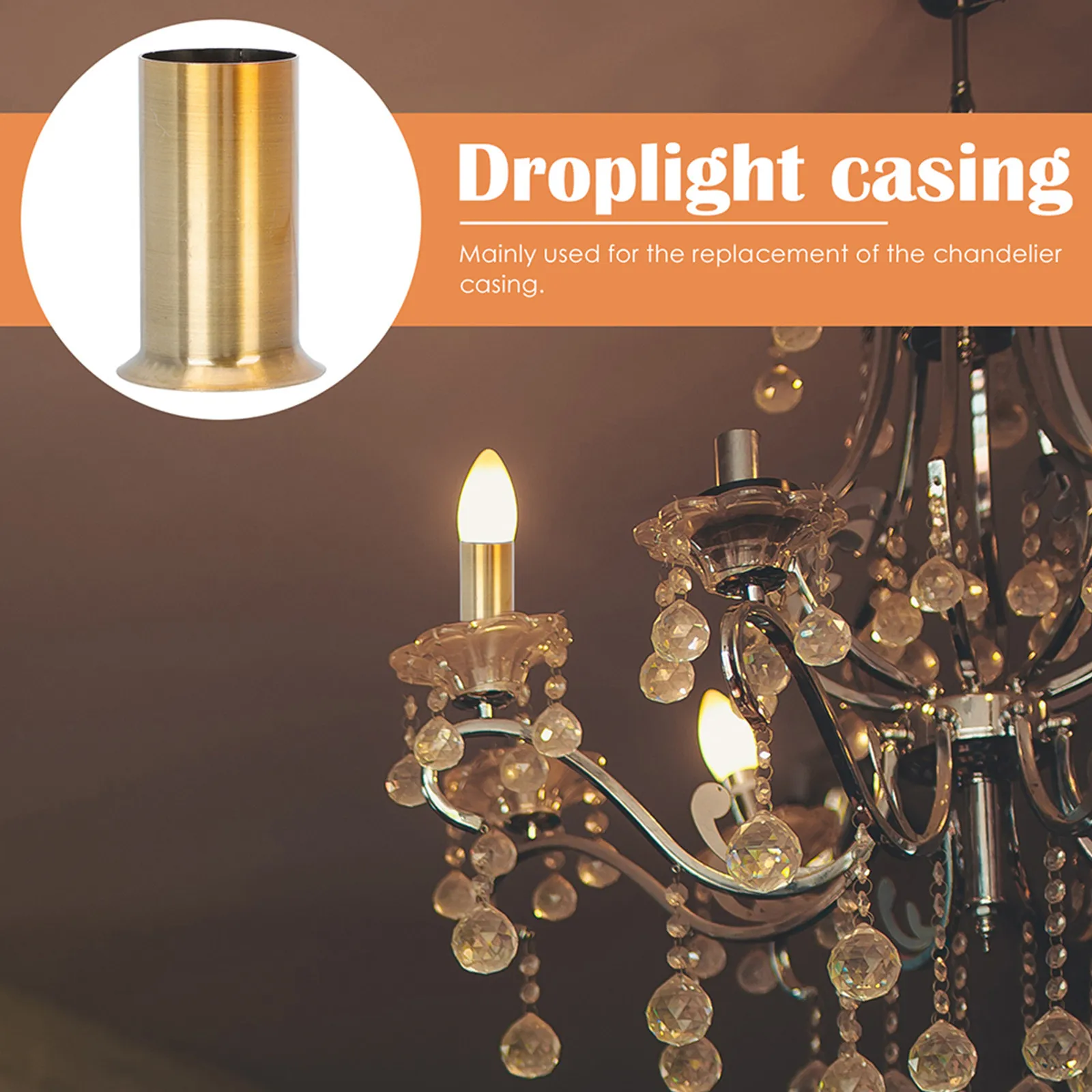 6Pcs Vintage European Sleeve Covers Candelabra Base Light Socket Covers Ceiling Lamp Accessories Elegant Home Lighting - view 3