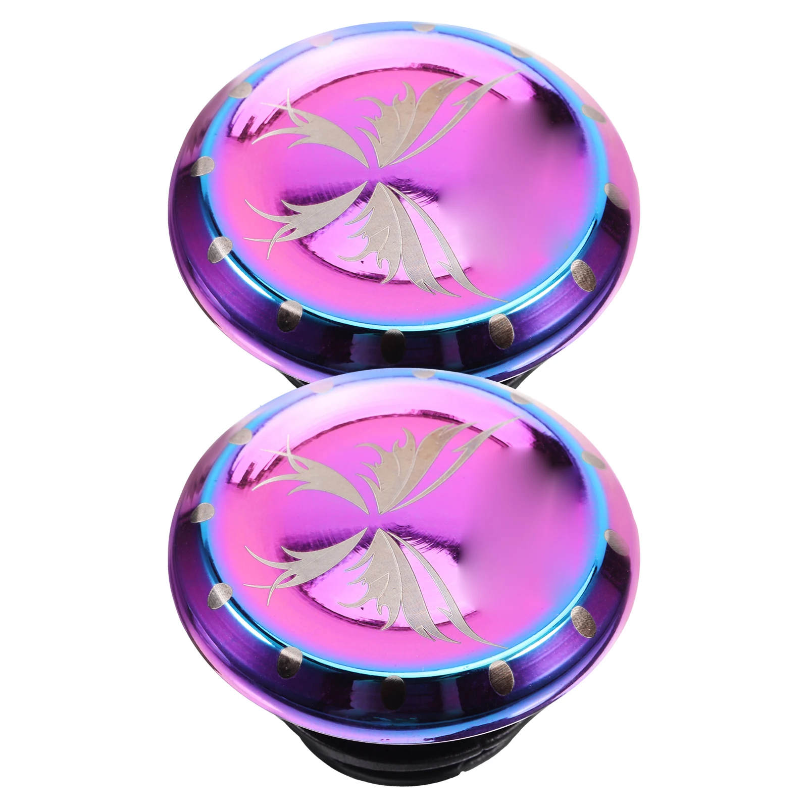 

2Pcs Aluminum Alloy Handlebar End Plugs Colorful Lightweight Strong Protective Caps for Mountain Road Bike Bars